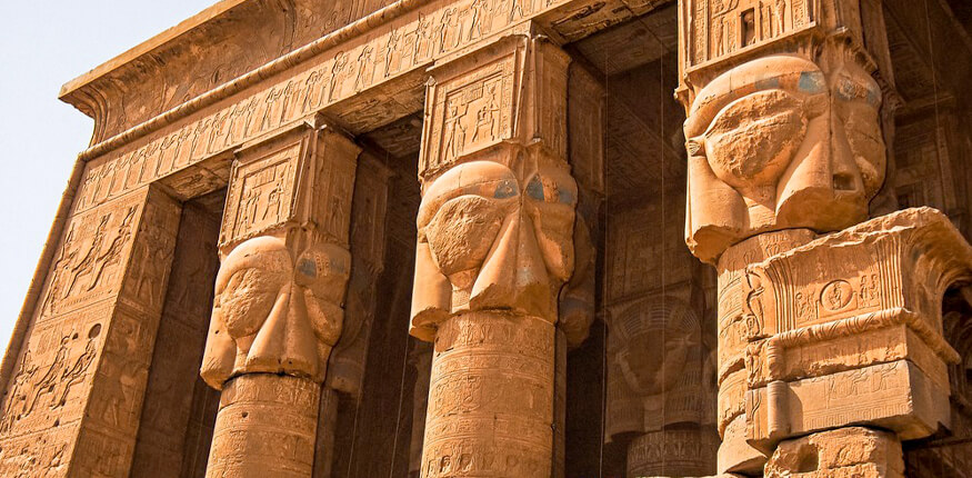 Pillars-of-Dendera-Temple