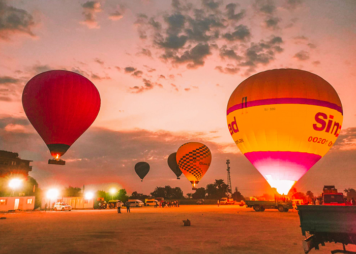 Hot Air Balloon Ride in Luxor Egypt